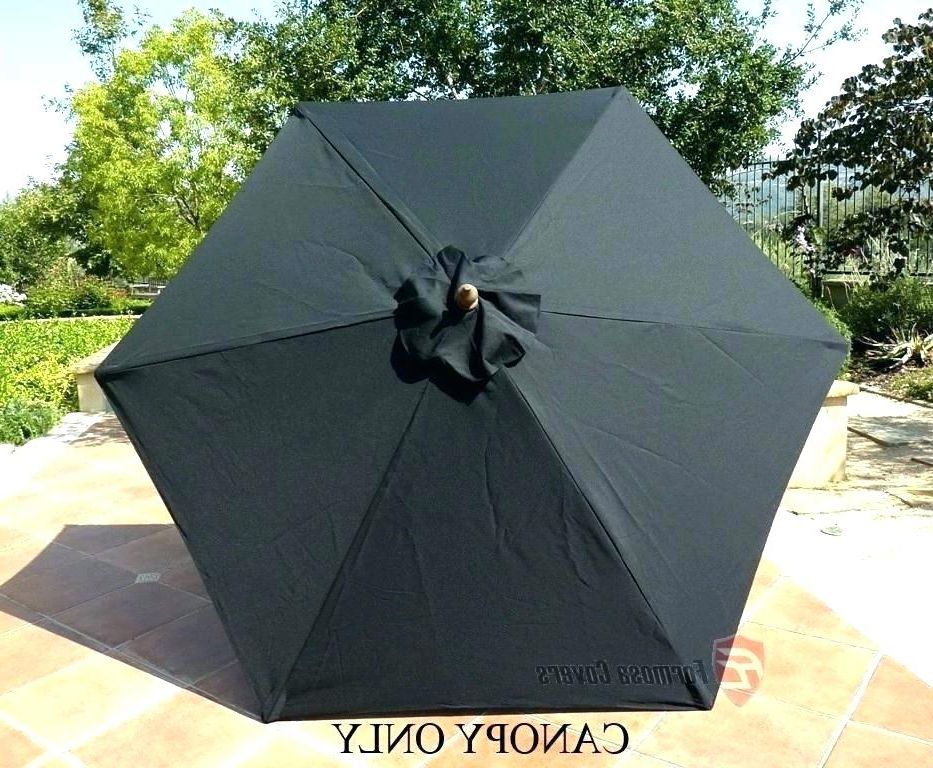 Madalyn Rectangular Market Sunbrella Umbrellas Intended For Favorite Umbrella Canopy Replacement 8 Ribs – Untagupdate (View 24 of 25)