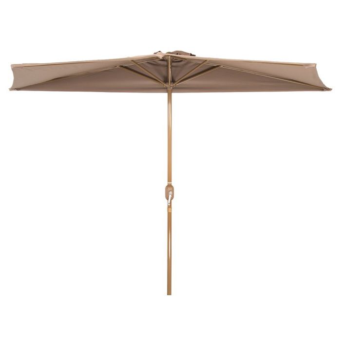 Monty Market Umbrellas With Regard To 2018 Hwang Patio Half  (View 4 of 25)