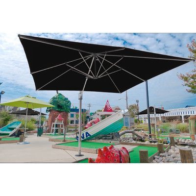Most Current Mablethorpe Cantilever Umbrellas Pertaining To Frankford Umbrellas 10' Square Cantilever Umbrella Color: Turquoise (View 22 of 25)