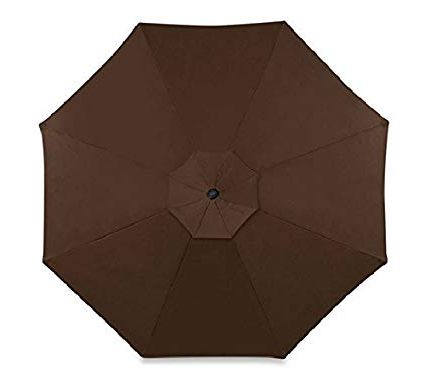 Most Recent Maidenhead Cantilever Umbrellas For 11 Foot Round Solar Cantilever Umbrella With 360º Rotation Vented Canopy An  Umbrella Cover And 24 Led Lights It Also Includes The Base (Dark Brown (View 25 of 25)