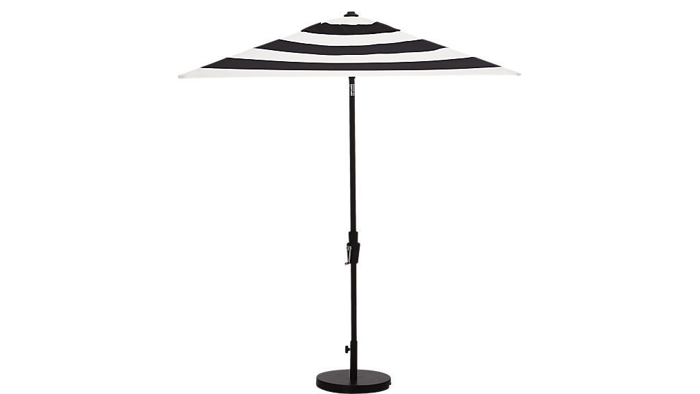 Most Recent Shadow Black And White Stripe Umbrella Shade (View 17 of 25)