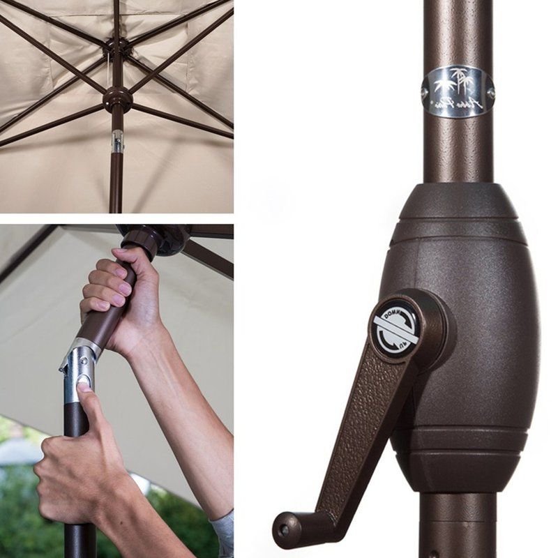 Most Recently Released Jerrell Rectangular Market Umbrellas Pertaining To Jerrell 10' X 7' Rectangular Market Umbrella (View 12 of 25)