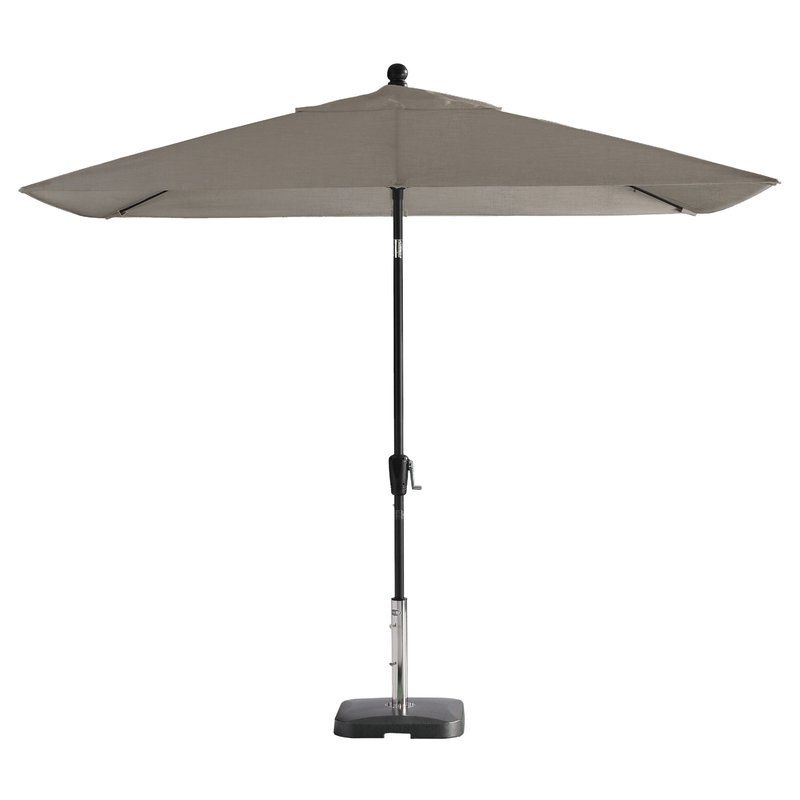 Most Up To Date Wiechmann Push Tilt 9' X 7' Rectangular Market Sunbrella Umbrella Throughout Wiechmann Push Tilt Market Sunbrella Umbrellas (View 1 of 25)