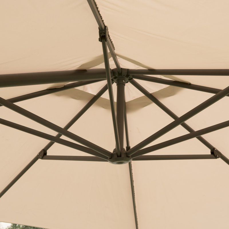 Popular Gemmenne Square Cantilever Umbrellas For Gemmenne 10' Square Cantilever Umbrella (View 4 of 25)
