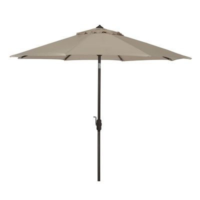 Safavieh Ortega 9 Ft Market Umbrella With Auto Tilt In Most Recent Market Umbrellas (View 20 of 25)