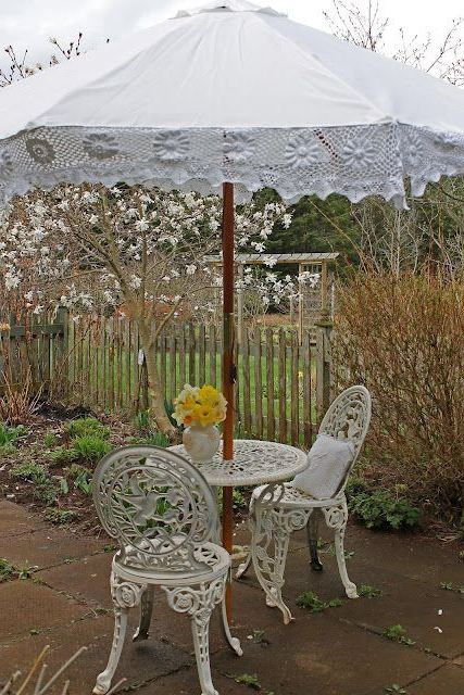 Sew Crocheted Trim To An Umbrella ♥ Shabby W*h*i*t*e (View 18 of 25)