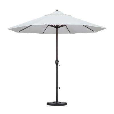 Trendy White – Solid – Market Umbrellas – Patio Umbrellas – The Home Depot With Regard To Solid Market Umbrellas (View 2 of 25)