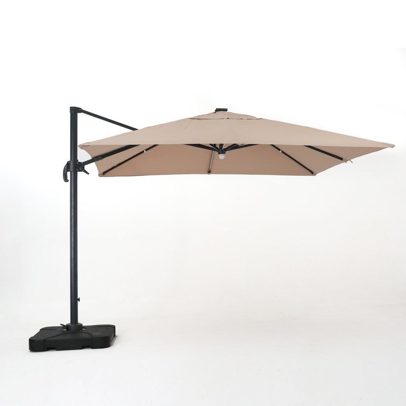 Well Known Jendayi Square Cantilever Umbrella Intended For Boracay Square Cantilever Umbrellas (View 25 of 25)