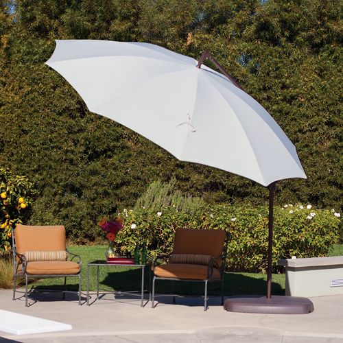Well Known Santorini 10' Round Rotating Cantilever Umbrella With Regard To Cantilever Umbrellas (View 5 of 25)