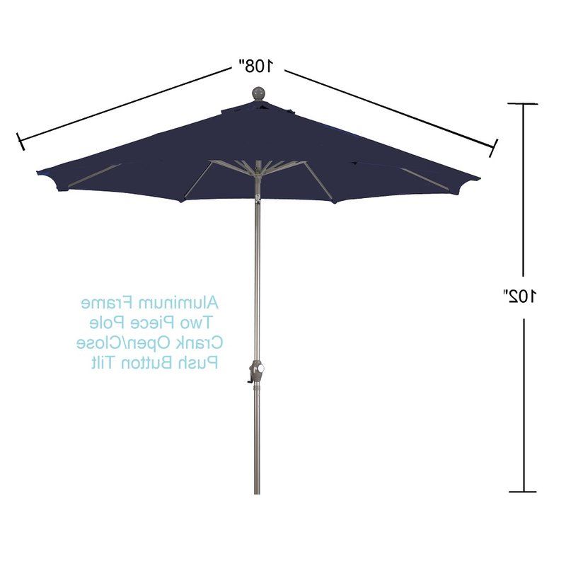 Well Liked Bricelyn Market Umbrellas With Regard To Phat Tommy Outdoor Oasis 9' Market Umbrella (View 10 of 25)