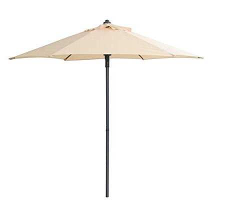 Widely Used Brubaker Market Umbrellas Regarding Easy Sun Parasol, Diameter 2 Metres/200 Cm Garden Umbrella Push Up (View 1 of 25)