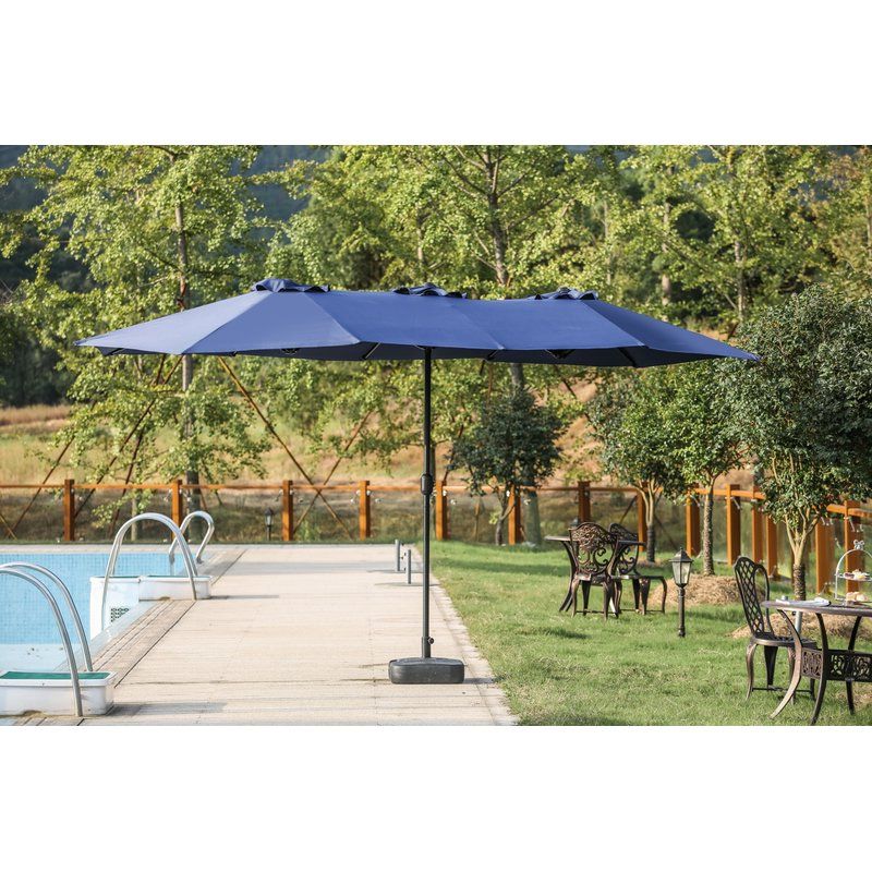 Widely Used Eisele 9' W X 15' D Rectangular Market Umbrella With Bradford Rectangular Market Umbrellas (View 14 of 25)