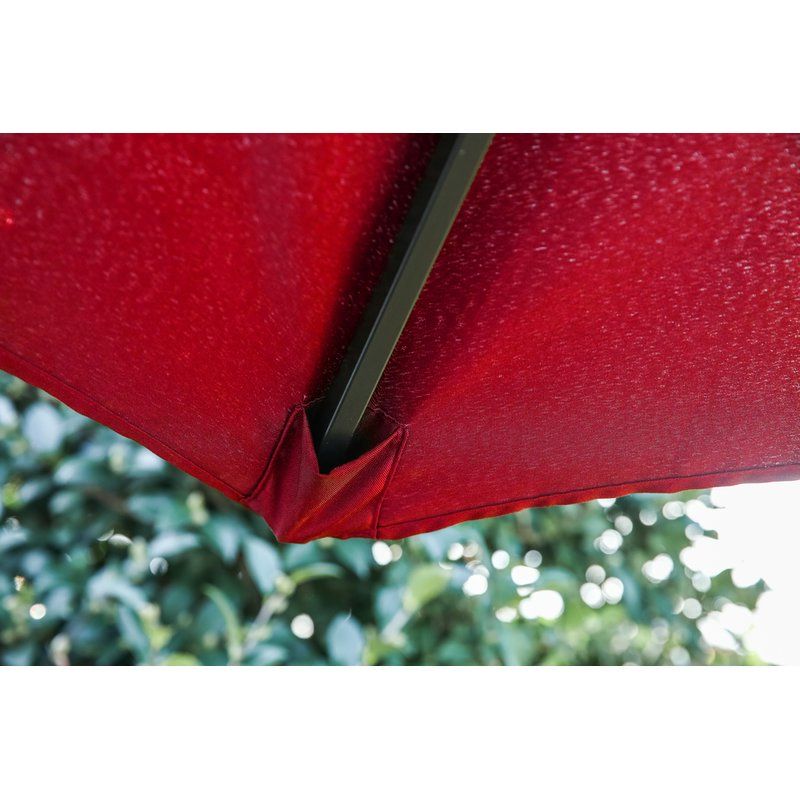 Zadie Twin 15' X 9' Rectangular Market Umbrella With Regard To Best And Newest Zadie Twin Rectangular Market Umbrellas (View 3 of 25)