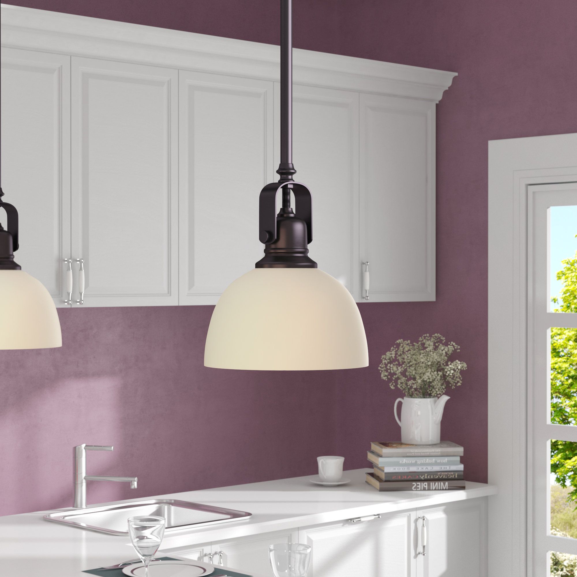 Featured Photo of 25 Ideas of Abernathy 1-light Dome Pendants