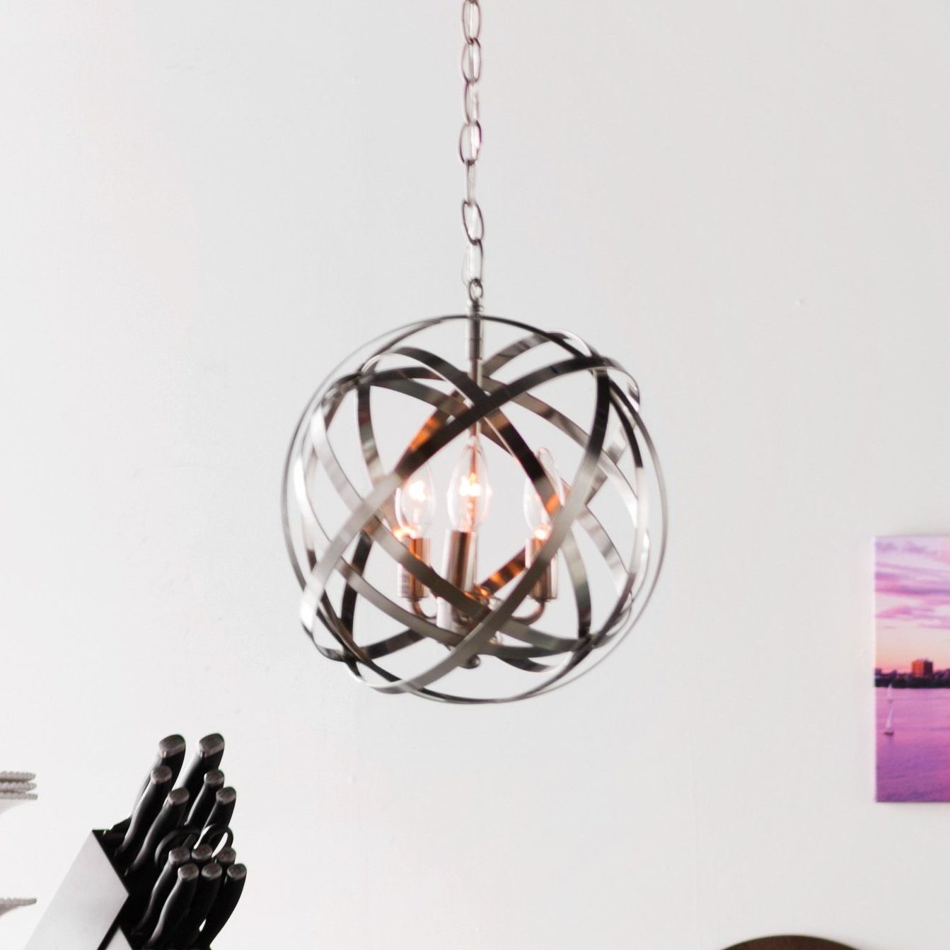 Featured Photo of 25 Best Collection of Adcock 3-light Single Globe Pendants