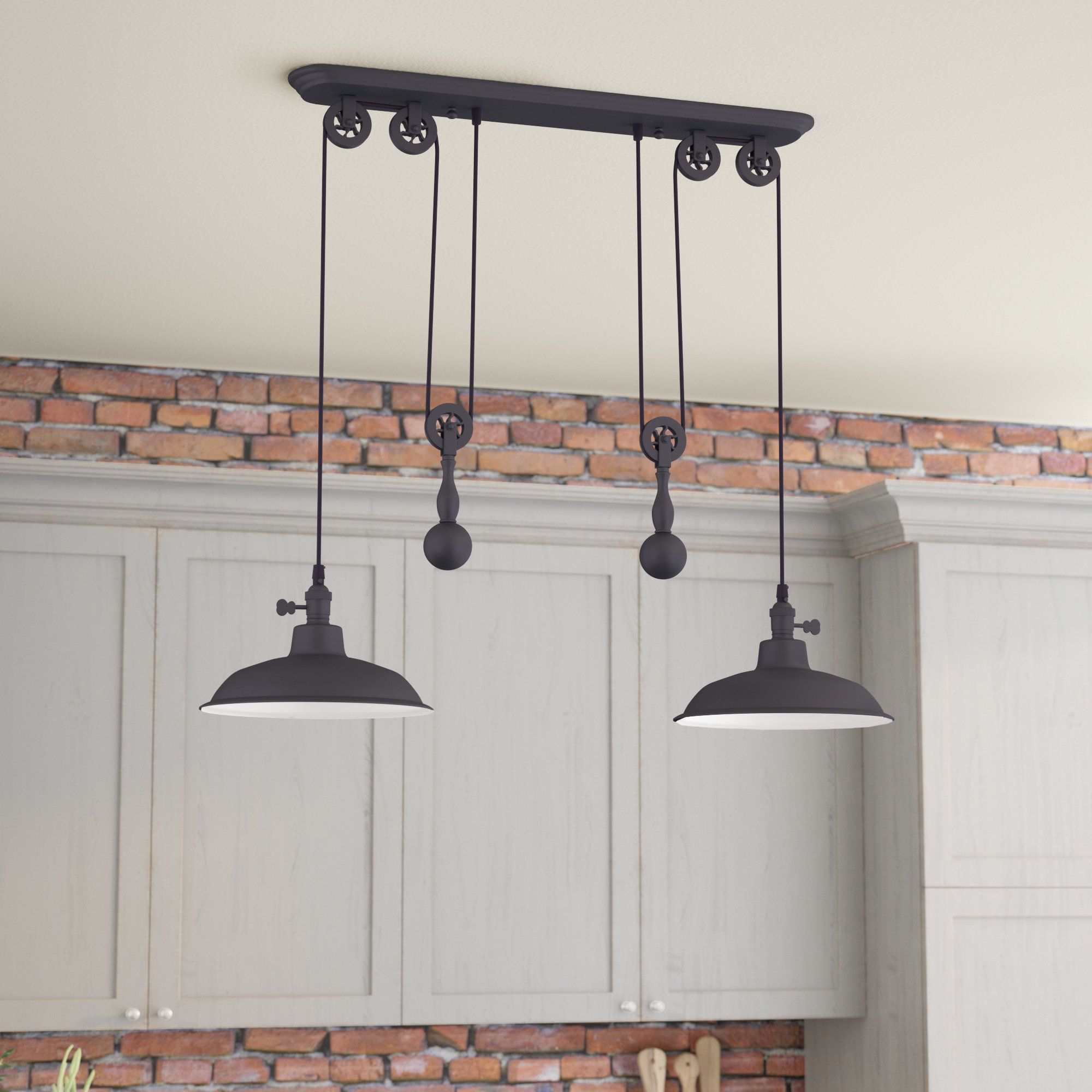 Ariel 2 Light Kitchen Island Dome Pendant In Favorite Ariel 2 Light Kitchen Island Dome Pendants (Photo 1 of 25)