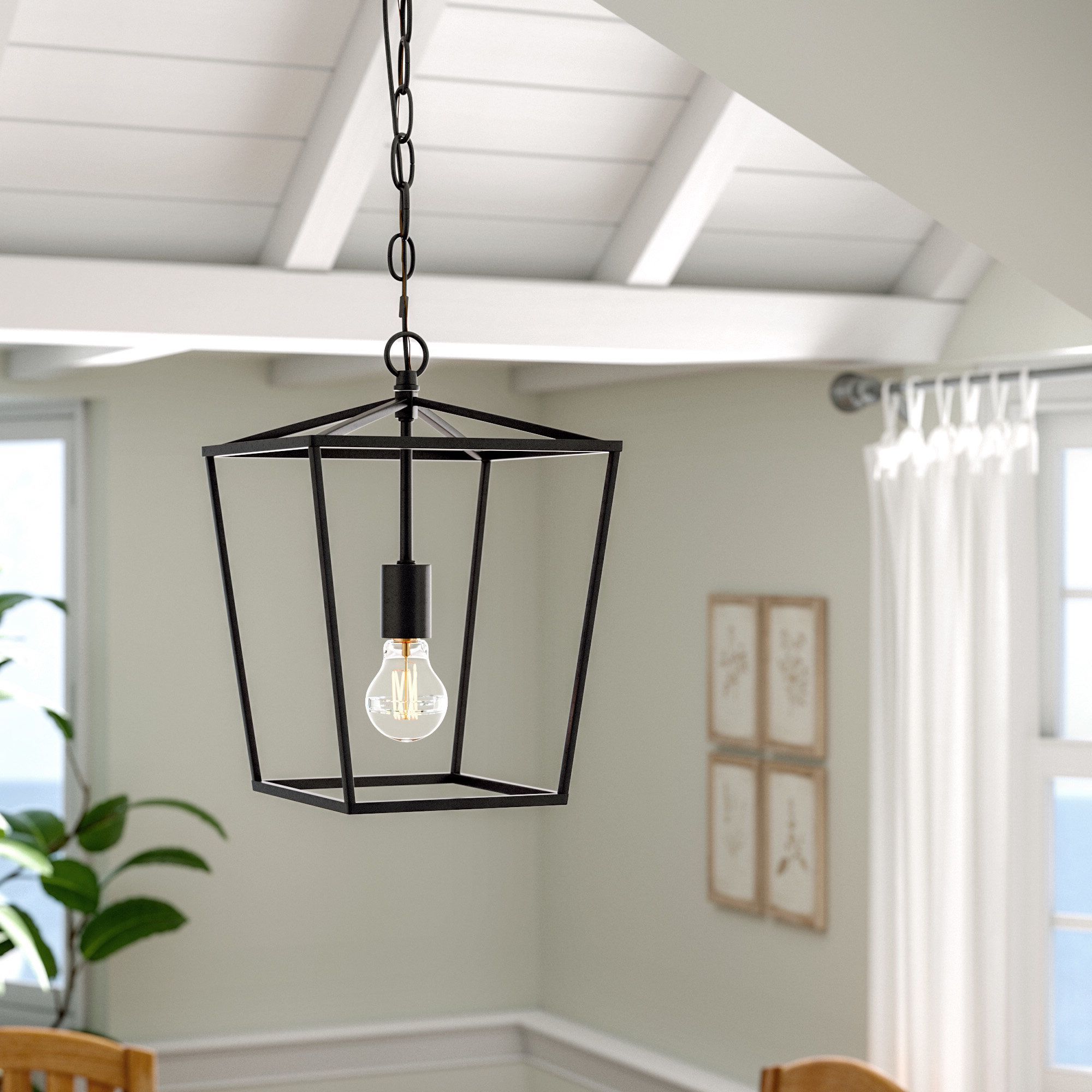 Barn House With Regard To Newest Finnick 1 Light Geometric Pendants (View 2 of 25)
