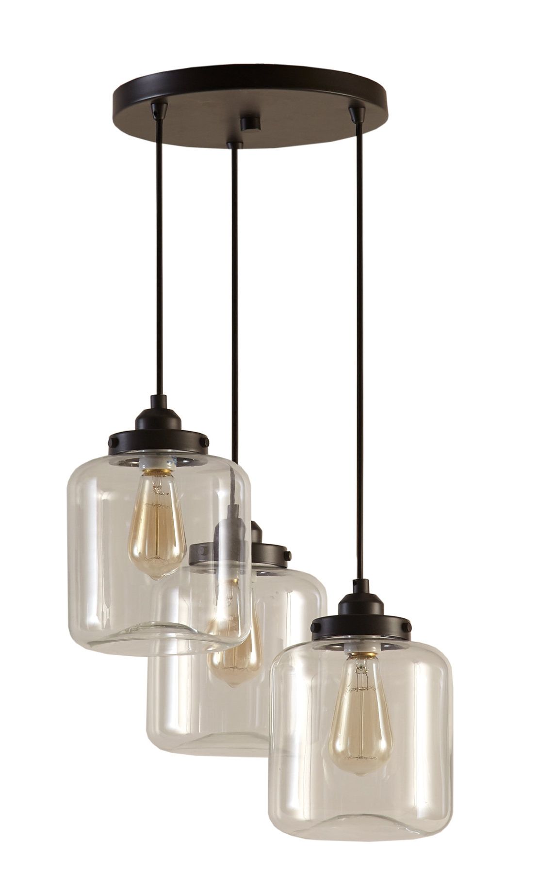 Barrons 1 Light Single Cylinder Pendants In 2019 Timnath 3 Light Cluster Pendant (View 17 of 25)
