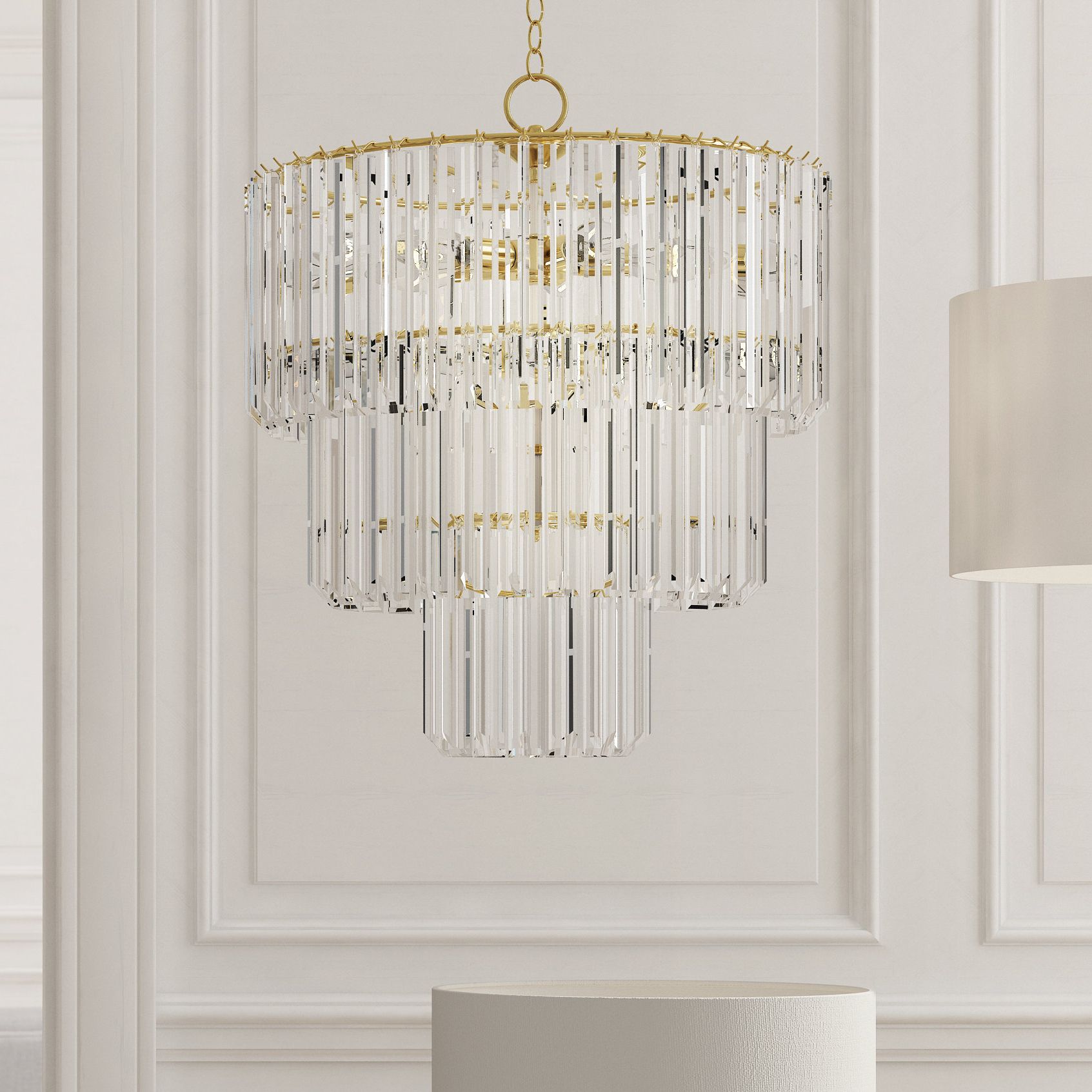 Benedetto 5 Light Crystal Chandeliers Intended For Well Known Grisella 9 Light Crystal Chandelier (Photo 20 of 25)