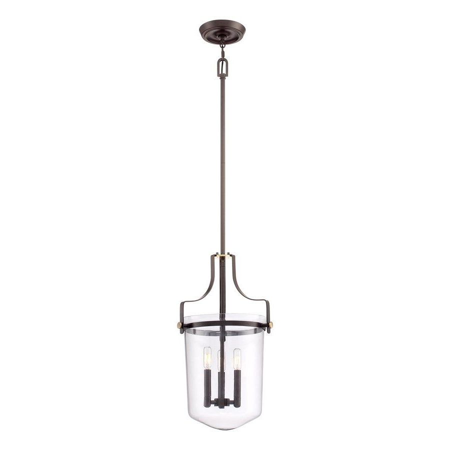 Best And Newest 3 Light Single Urn Pendants With Quoizel Uptown Penn Station  (View 19 of 25)