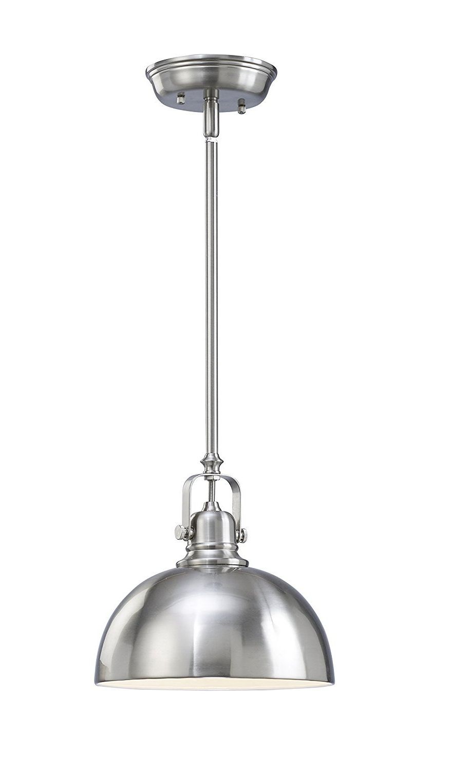 Best And Newest Kitchen And Bar 1 Light Mini Pendant With Brushed Nickel Metal Shade Throughout Angelina 1 Light Single Cylinder Pendants (Photo 21 of 25)