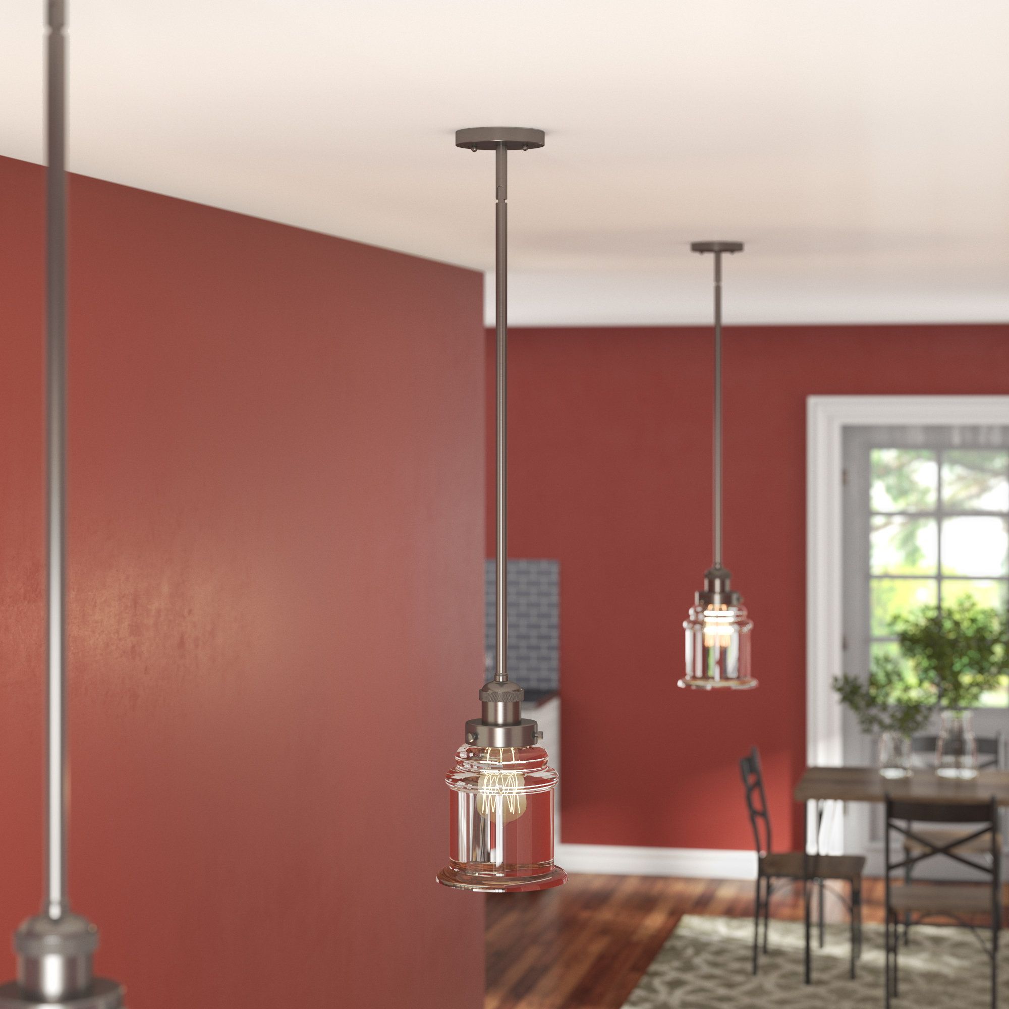 Bryker 1 Light Single Bulb Pendants With Newest Greeley 1 Light Single Bell Pendant (View 15 of 25)