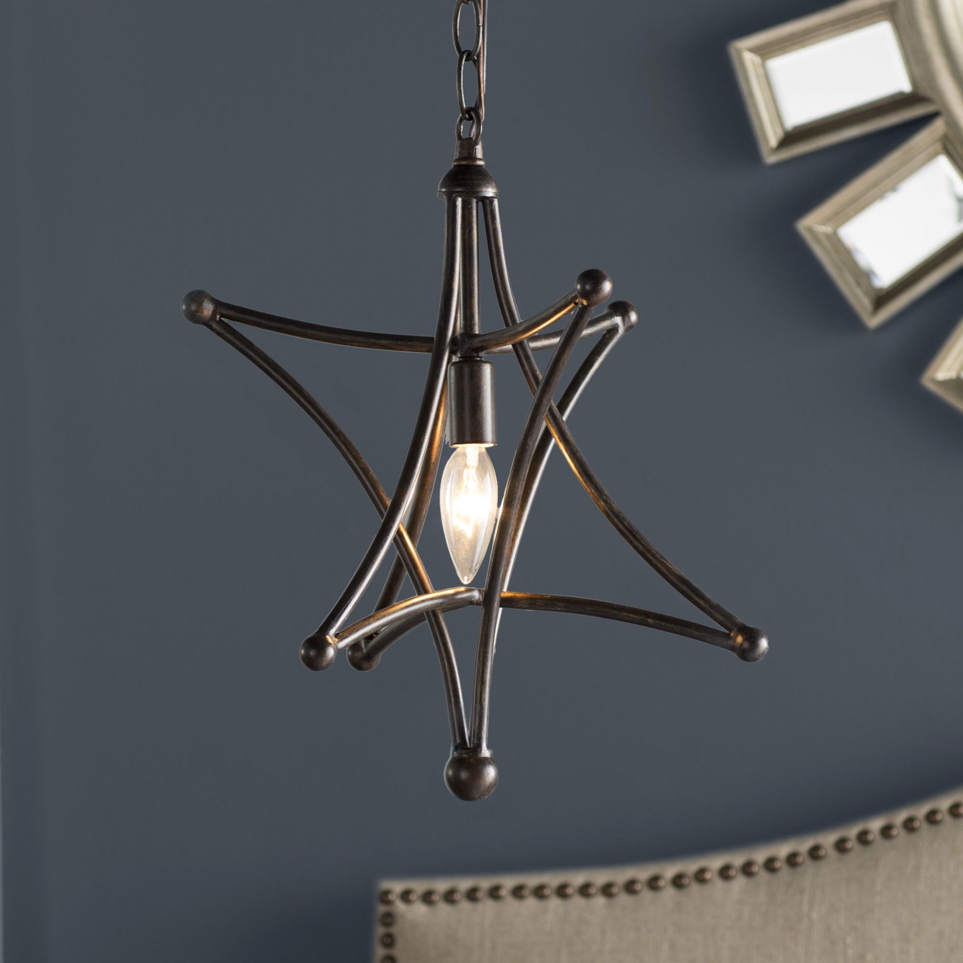 Current Cynthia 1 Light Single Star Pendant With 1 Light Single Star Pendants (View 14 of 25)
