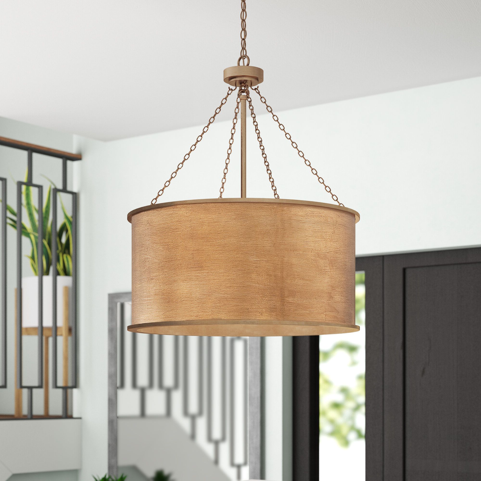 Emaria 3 Light Single Drum Pendants With Regard To Best And Newest Cranston 4 Light Drum Chandelier (View 20 of 25)