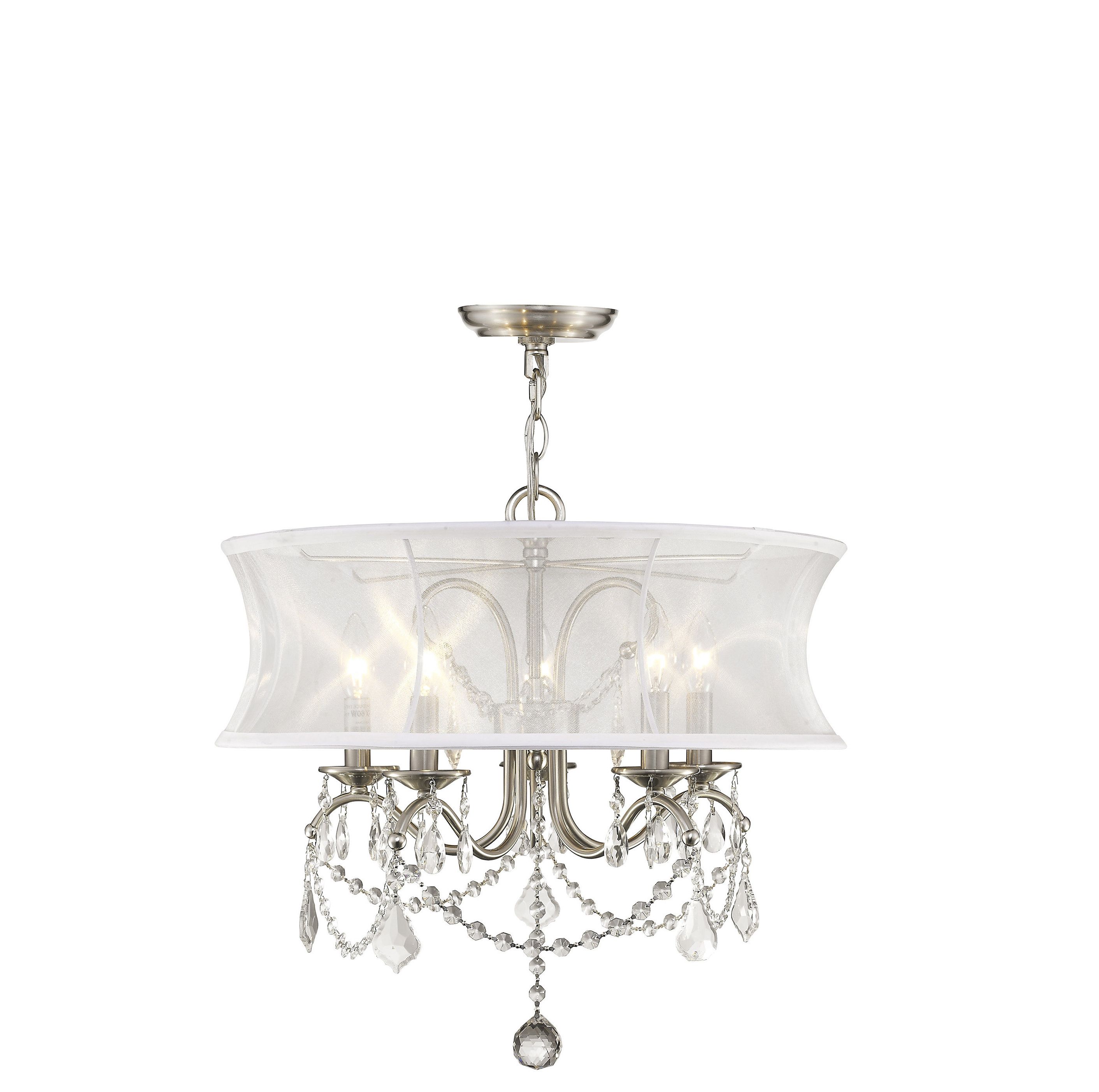 Fashionable Buster 5 Light Drum Chandeliers With Regard To Aubrianne Drum Chandelier (View 14 of 25)