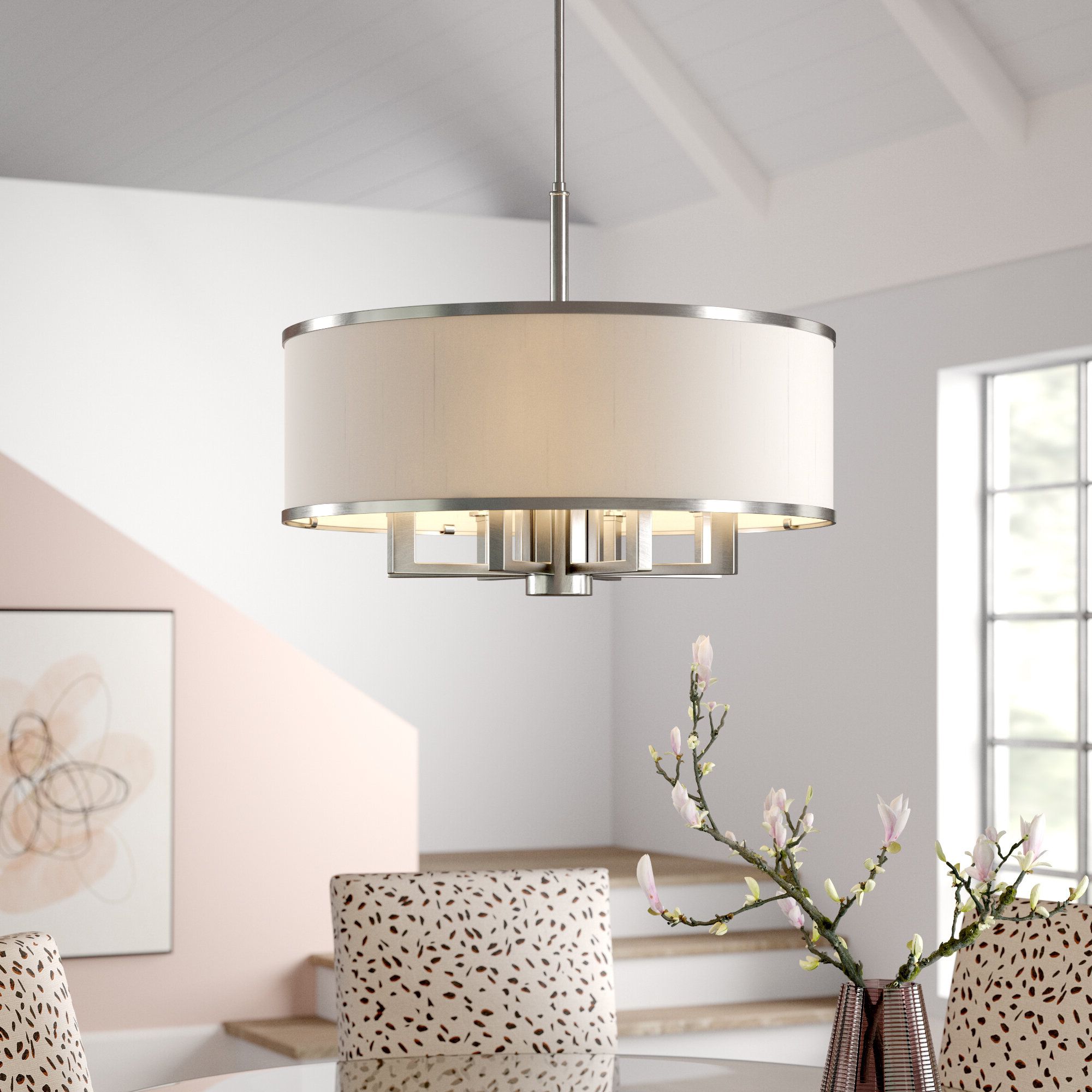 Fashionable Wightman Drum Chandeliers Intended For Breithaup 7 Light Drum Chandelier (View 13 of 25)