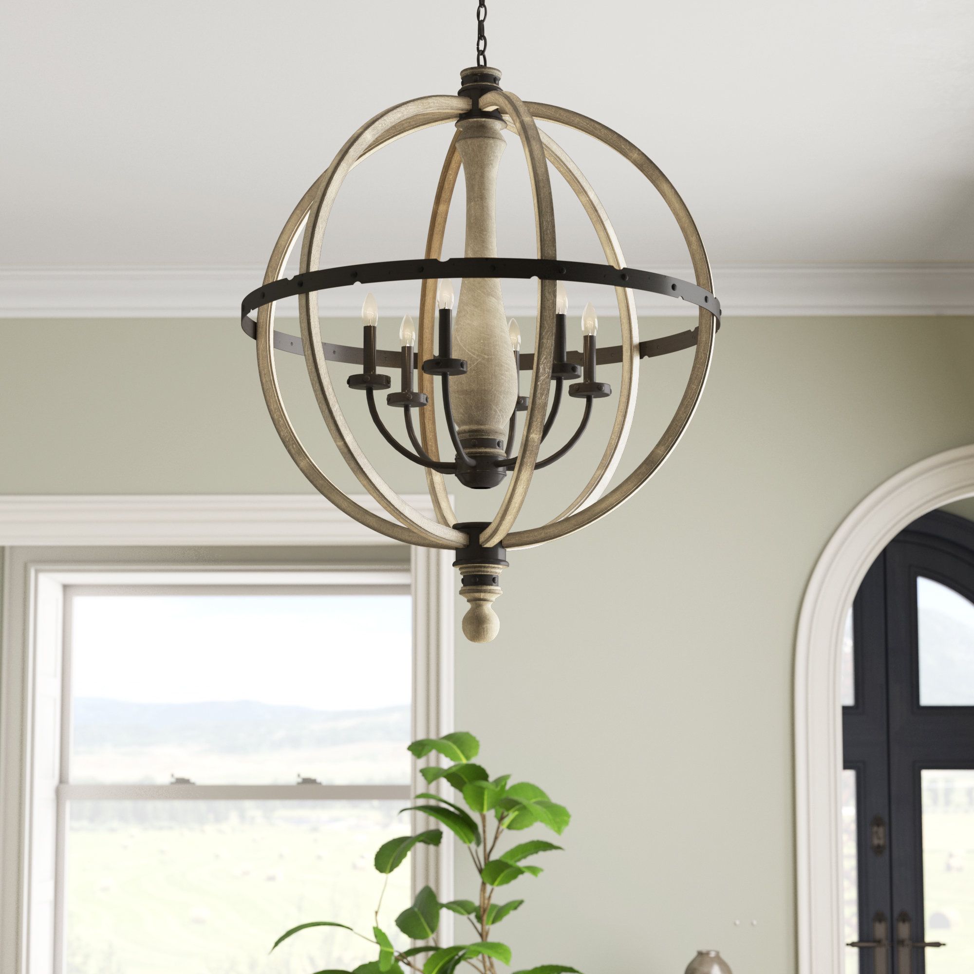 Favorite Donna 6 Light Globe Chandeliers For Elisabeth 6 Light Globe Chandelier (View 8 of 25)