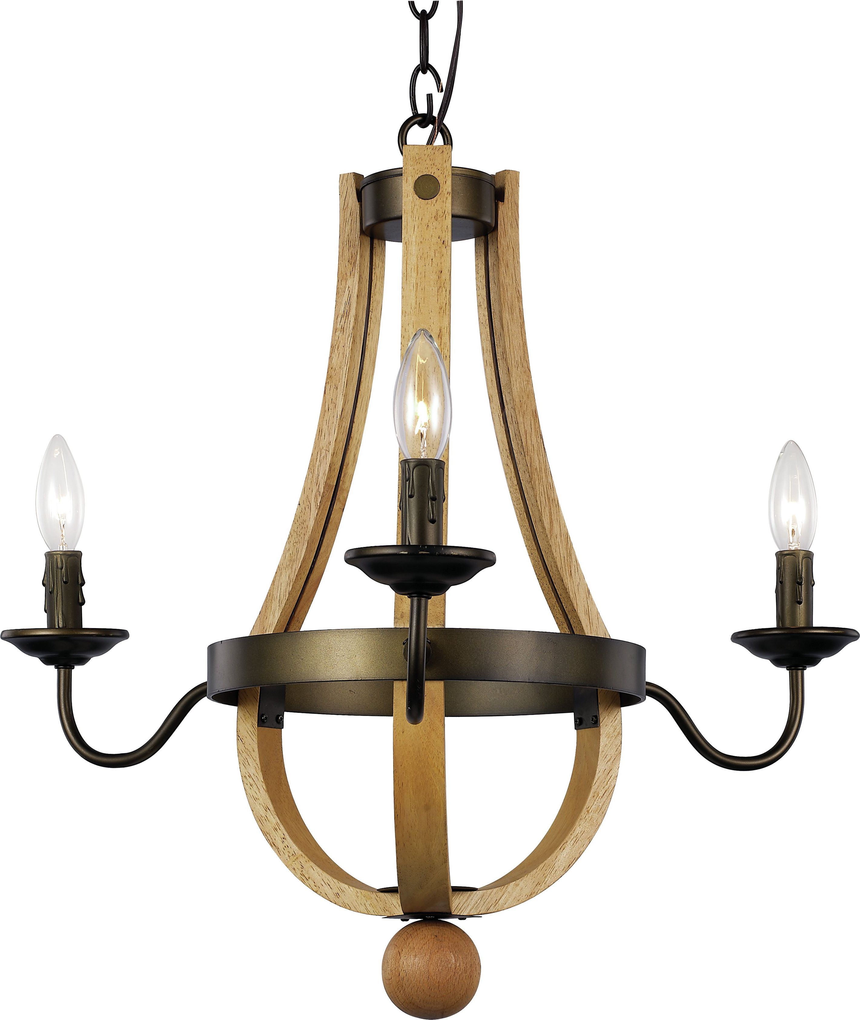 Finnick 3 Light Lantern Pendants Throughout Most Recently Released Dimitri 3 Light Empire Chandelier (Photo 20 of 25)