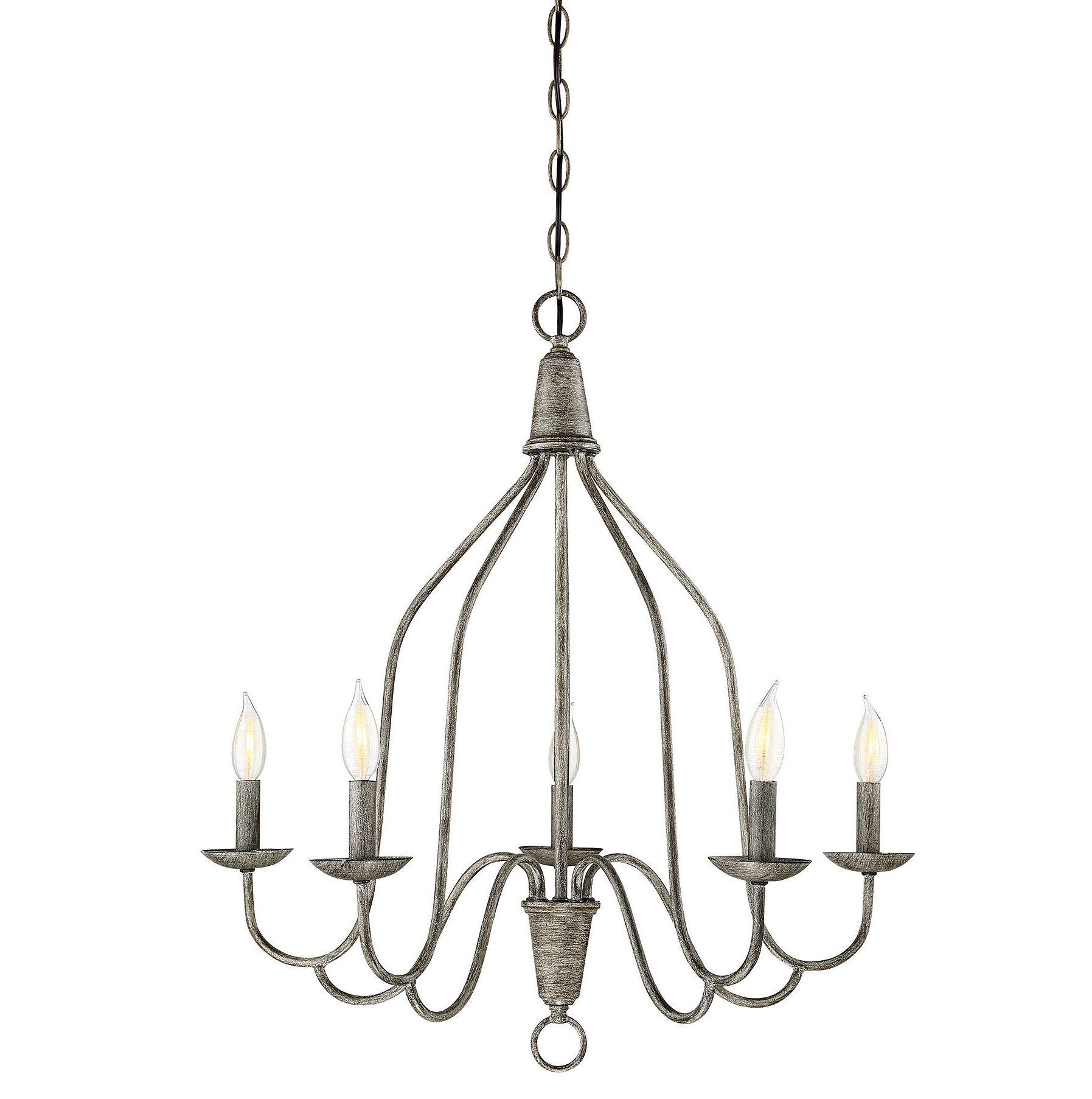 Geeta 5 Light Candle Style Chandelier With Regard To Favorite Berger 5 Light Candle Style Chandeliers (View 9 of 25)