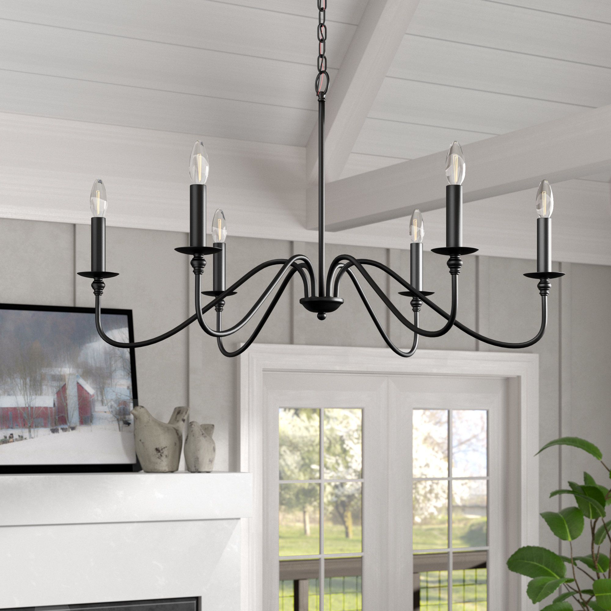 Hamza 6 Light Candle Style Chandelier Throughout Fashionable Hamza 6 Light Candle Style Chandeliers (Photo 1 of 25)