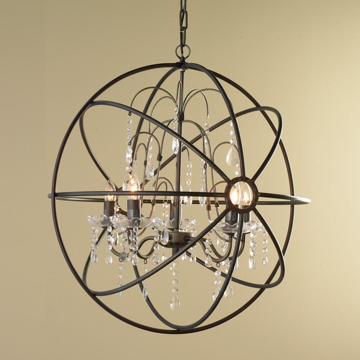 Home Design Gallery In Within Alden 6 Light Globe Chandeliers (View 12 of 25)