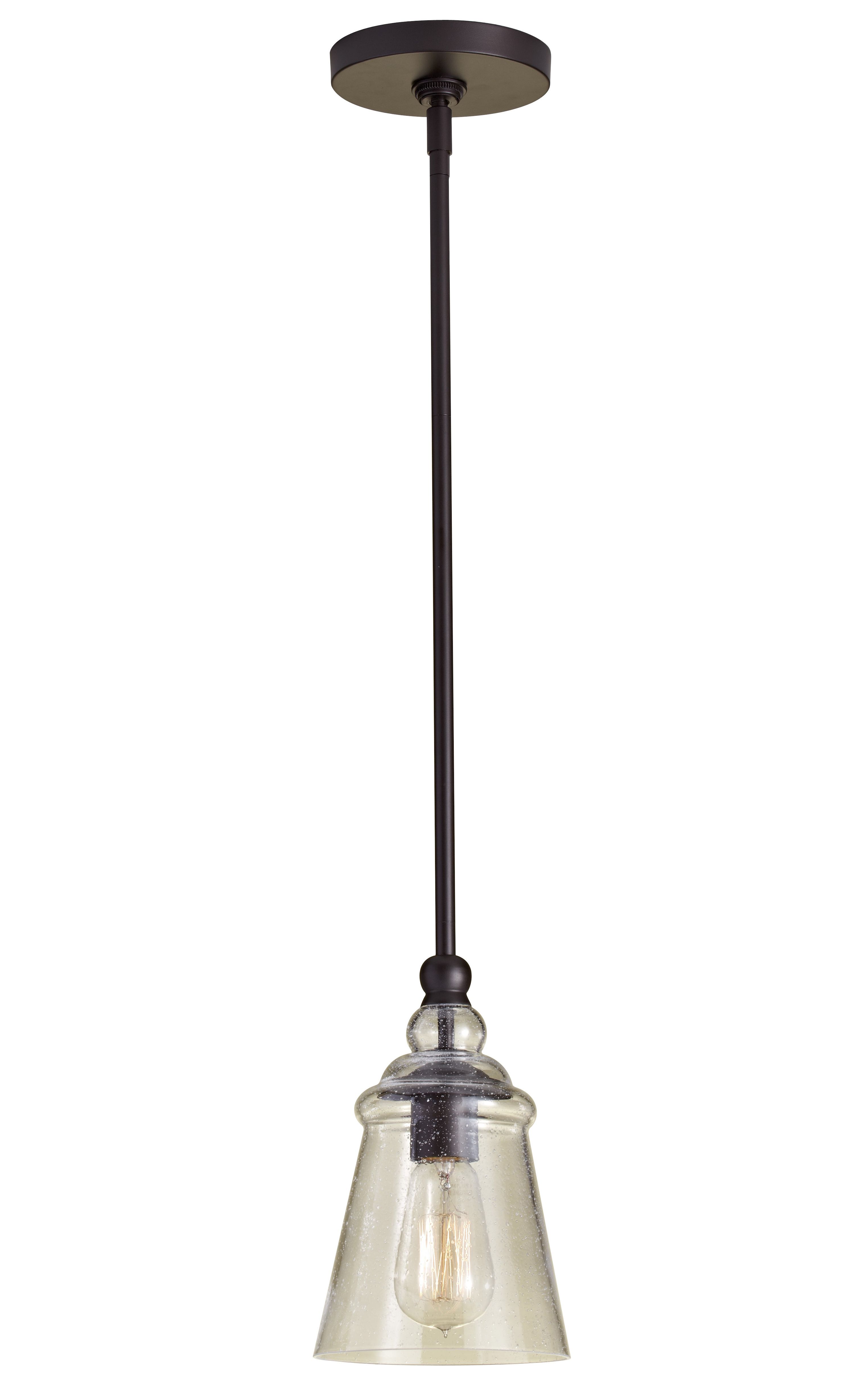 Houon 1 Light Cone Bell Pendants With Regard To Most Recent Sargent 1 Light Single Bell Pendant (View 7 of 25)
