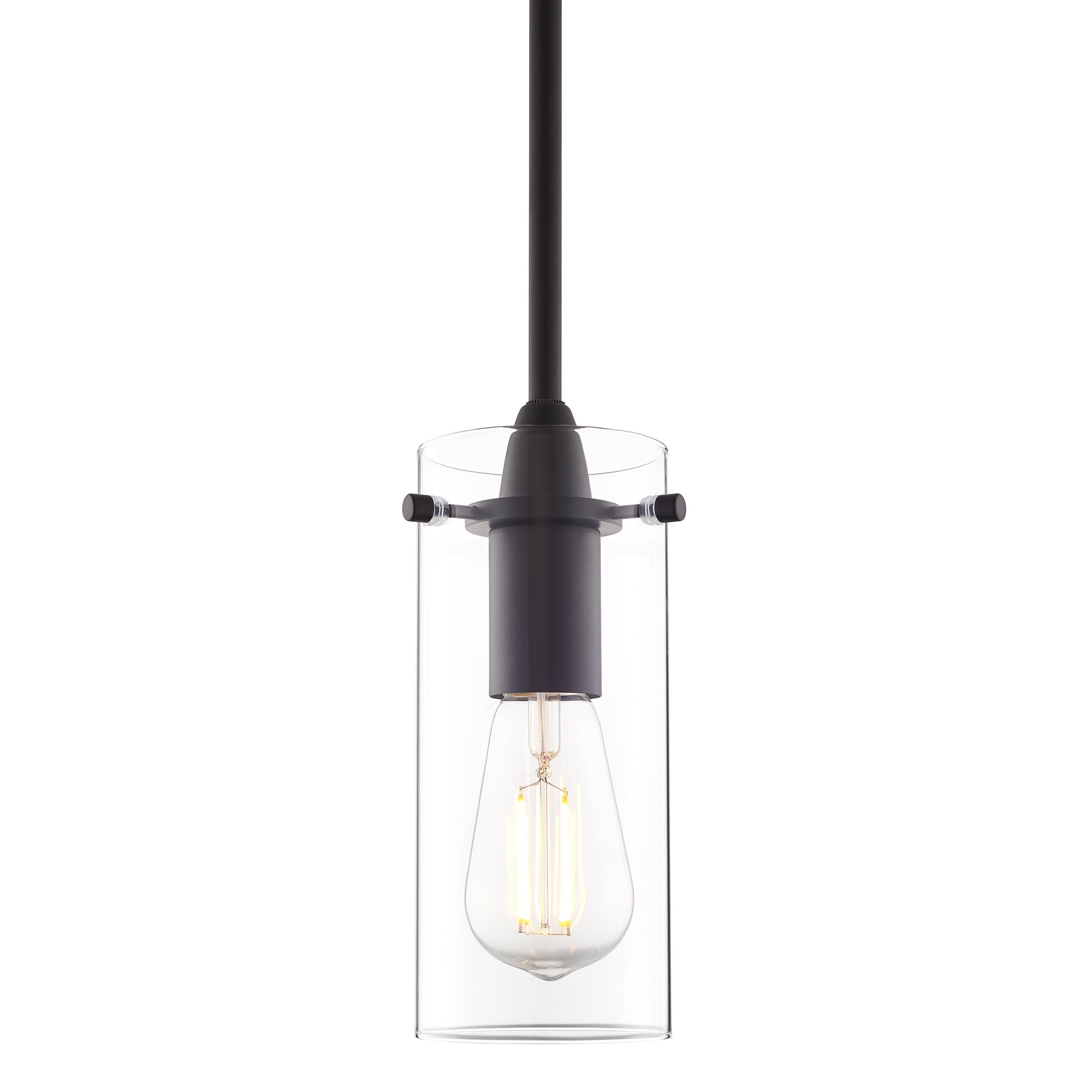 Ivy Bronx Angelina 1 Light Single Cylinder Pendant Within Most Current Melora 1 Light Single Geometric Pendants (View 25 of 25)