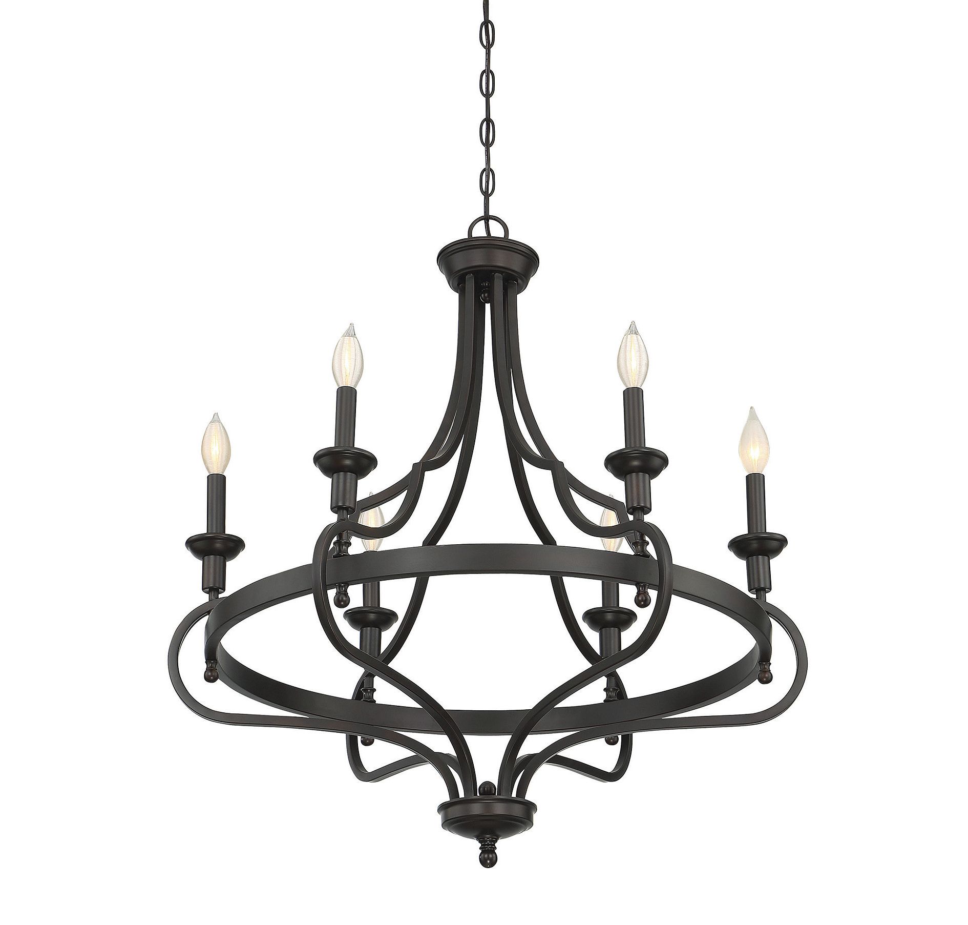 Jaycee 6 Light Chandelier With Most Recent Perseus 6 Light Candle Style Chandeliers (View 16 of 25)