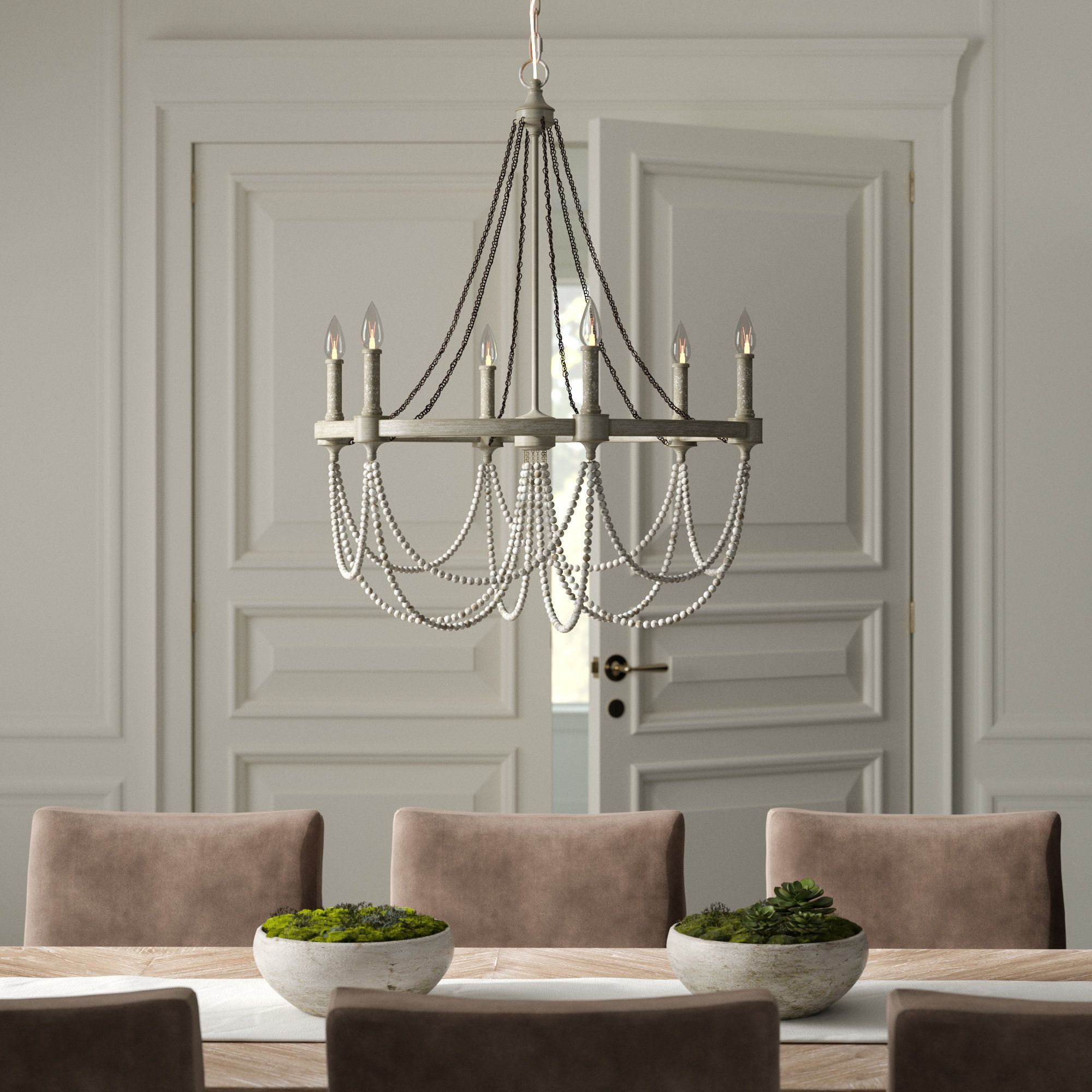 Latest Watford 6 Light Candle Style Chandeliers With Regard To Fitzgibbon 6 Light Candle Style Chandelier (View 7 of 25)