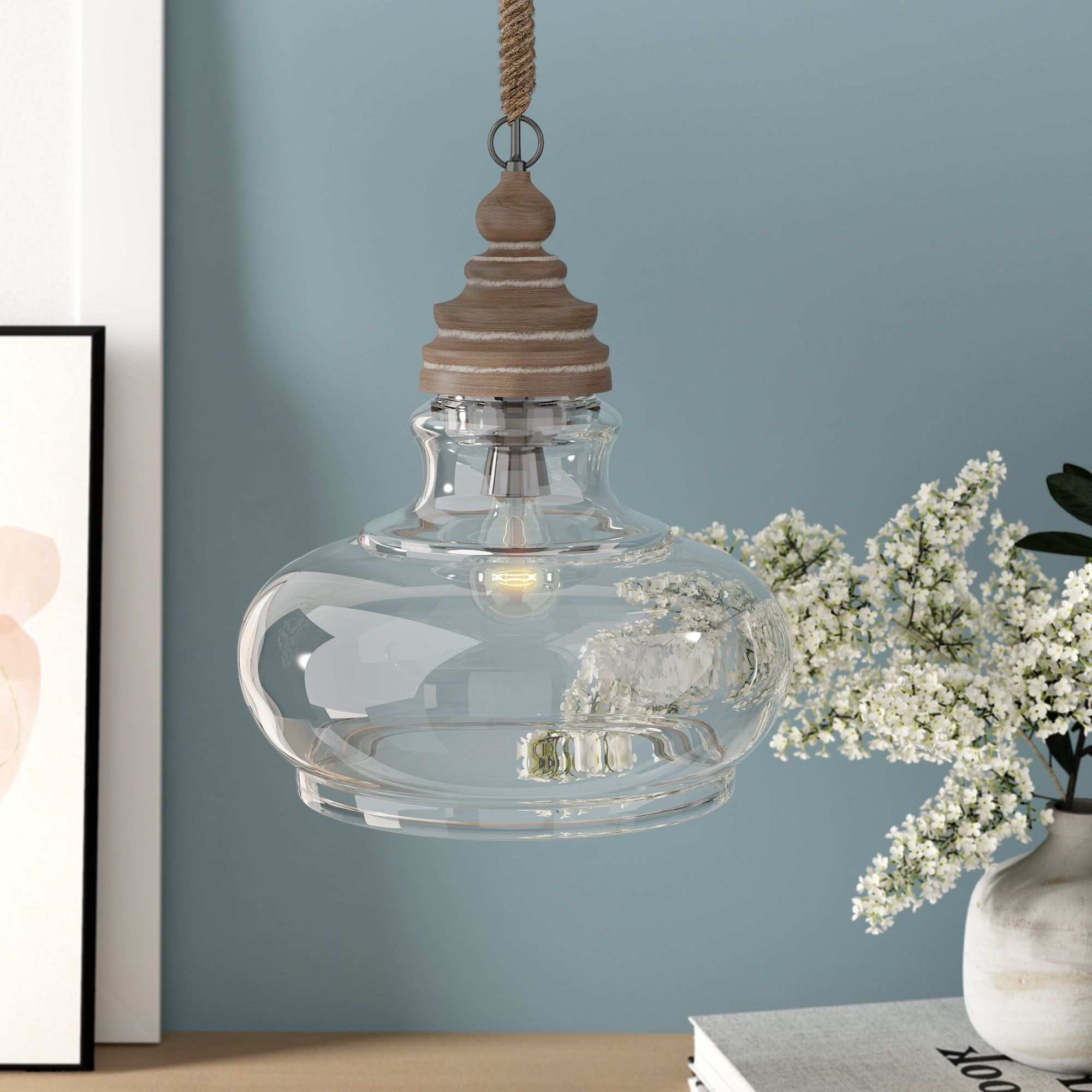 Maelle 1 Light Single Bell Pendant Within Well Known Nadine 1 Light Single Schoolhouse Pendants (View 7 of 25)