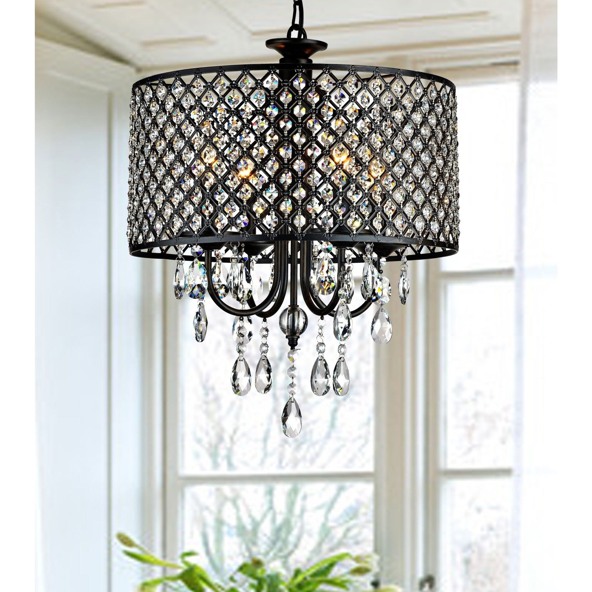 Mckamey 4 Light Crystal Chandelier & Reviews (View 1 of 25)