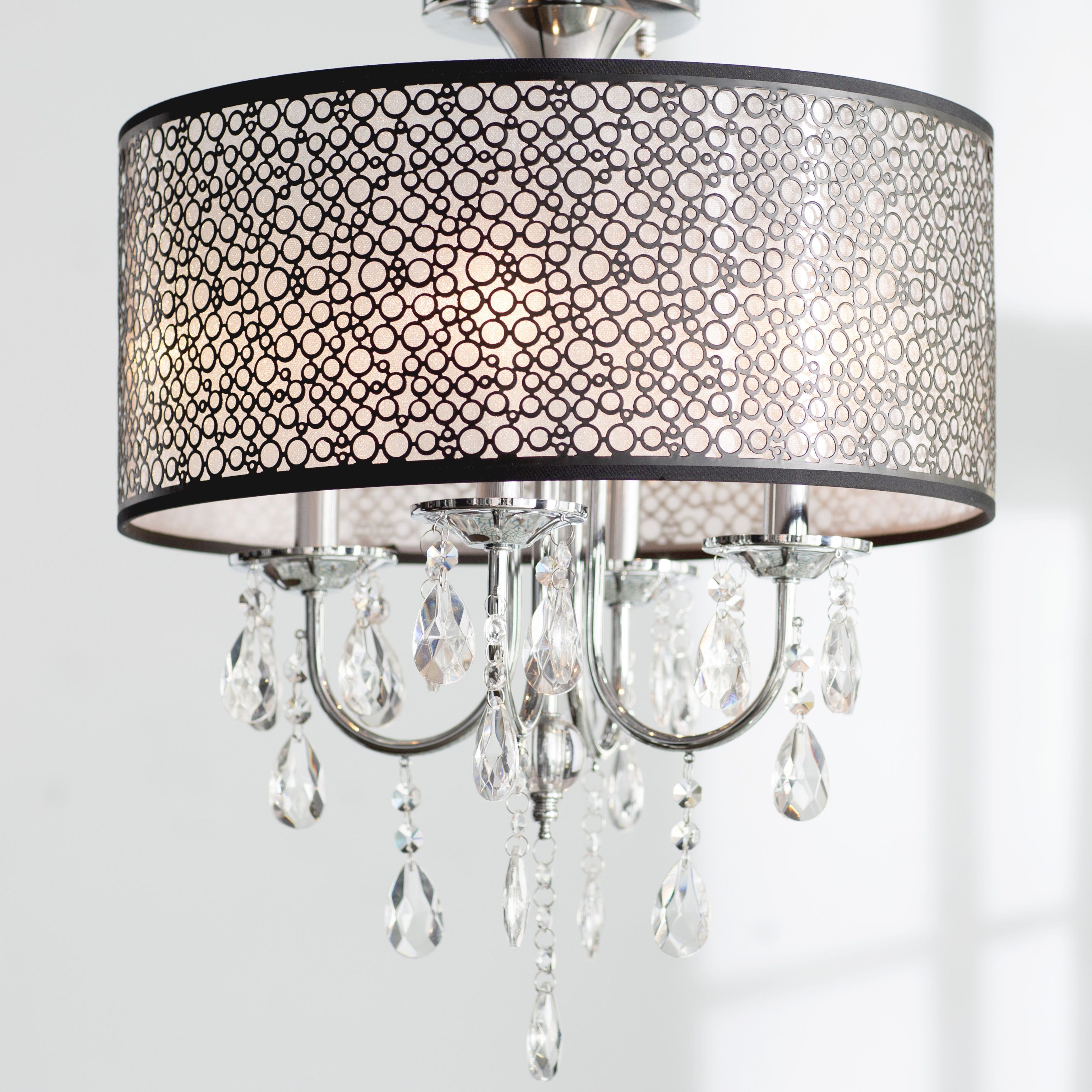 Mckamey 4 Light Crystal Chandeliers With 2020 Sinead 4 Light Chandelier (View 14 of 25)