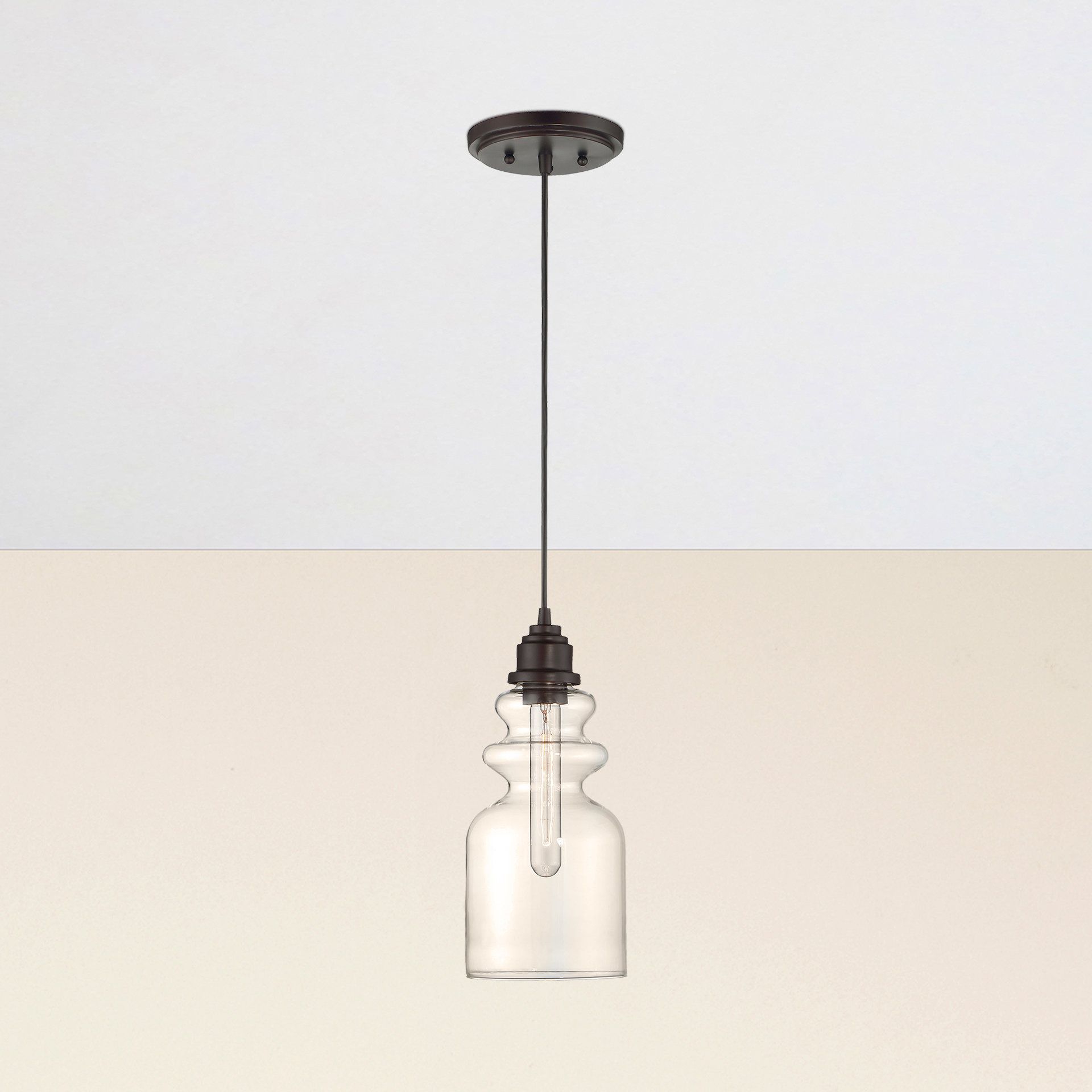 Most Current Barrons 1 Light Single Cylinder Pendants Pertaining To Modern Oil Rubbed Bronze Pendant Lighting (View 12 of 25)