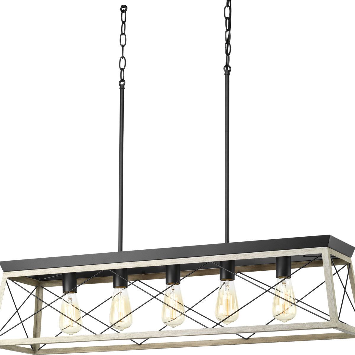 Most Current Delon 5 Light Kitchen Island Linear Pendant For Freemont 5 Light Kitchen Island Linear Chandeliers (View 18 of 25)