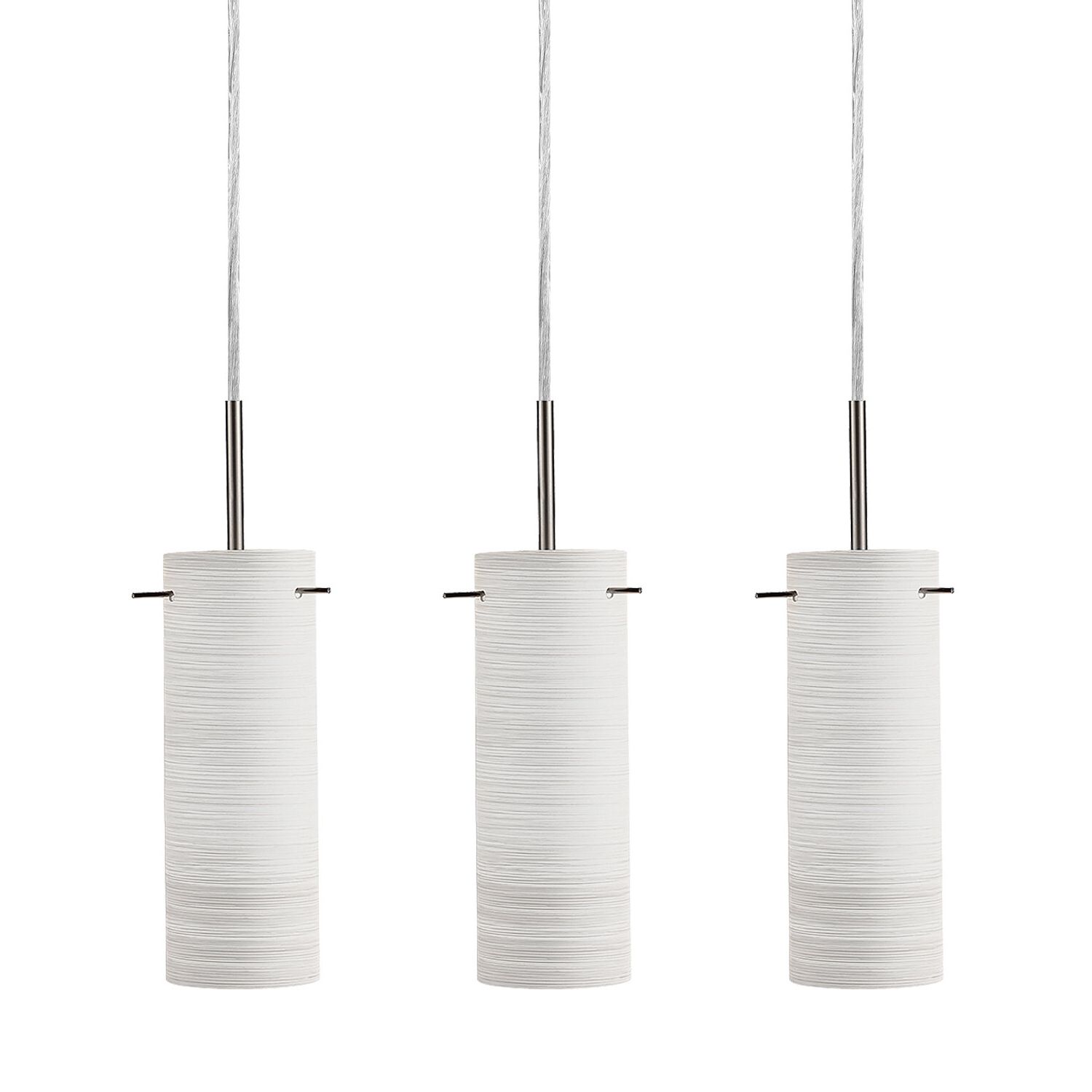 Most Current Oldbury 1 Light Single Cylinder Pendants With Regard To Travers Frosted Glass 3 Light Cylinder Pendant (Photo 24 of 25)