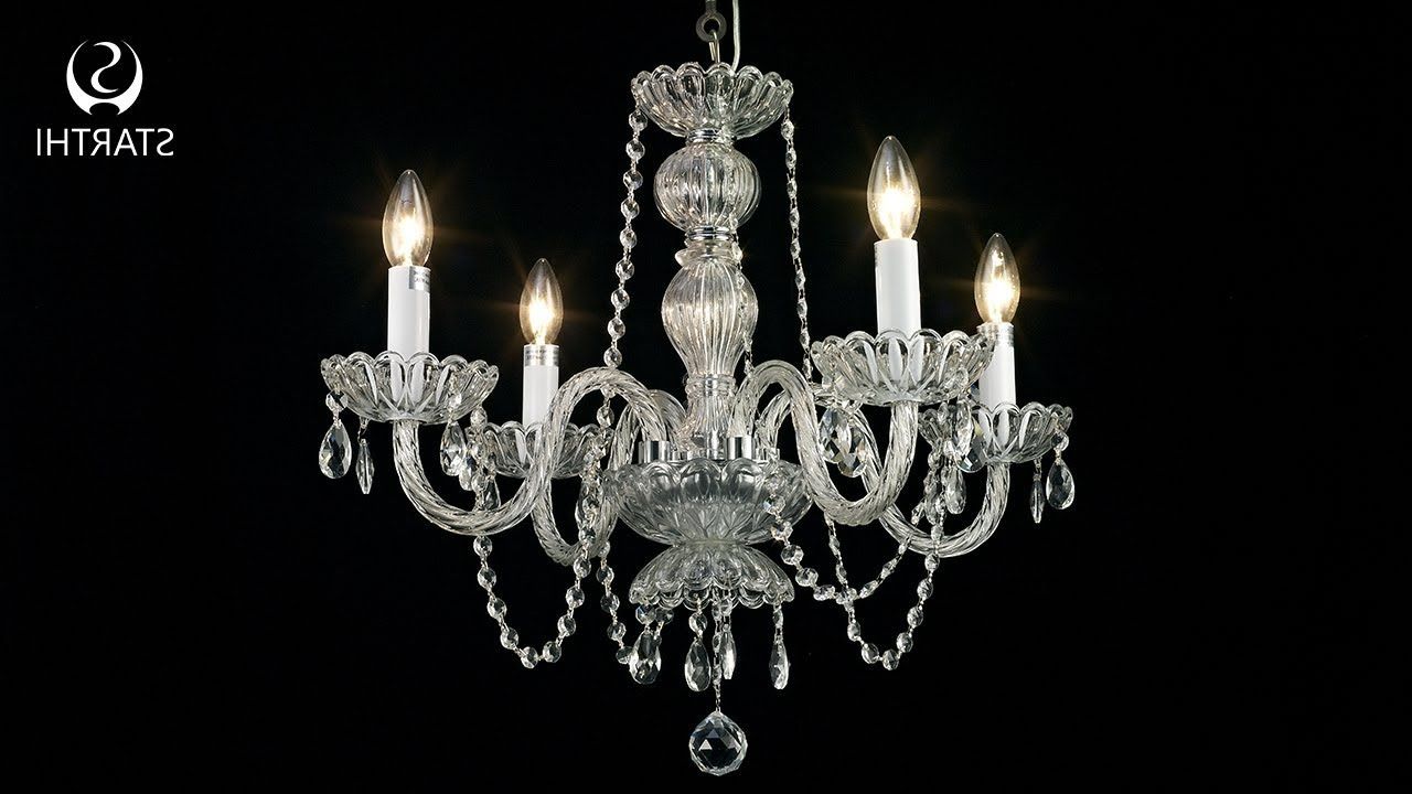 Most Popular Albano 4 Light Crystal Chandeliers Pertaining To 4 Light Crystal Chandelier Assembling And Installation Video (View 9 of 25)
