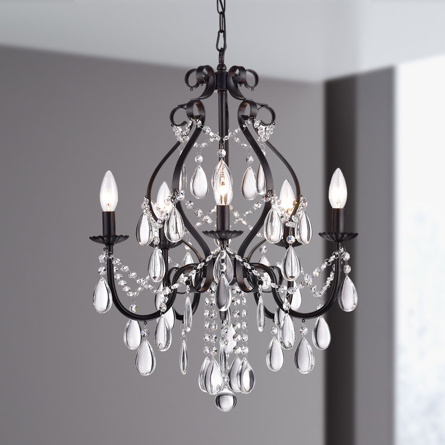 Most Popular Axl 5 Light Candle Style Chandelier In Blanchette 5 Light Candle Style Chandeliers (View 7 of 25)