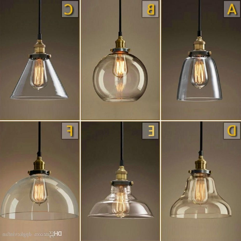 Most Recent Vintage Chandelier Diy Led Glass Pendant Light Pendant Within Vintage Edison 1 Light Bowl Pendants (View 13 of 25)