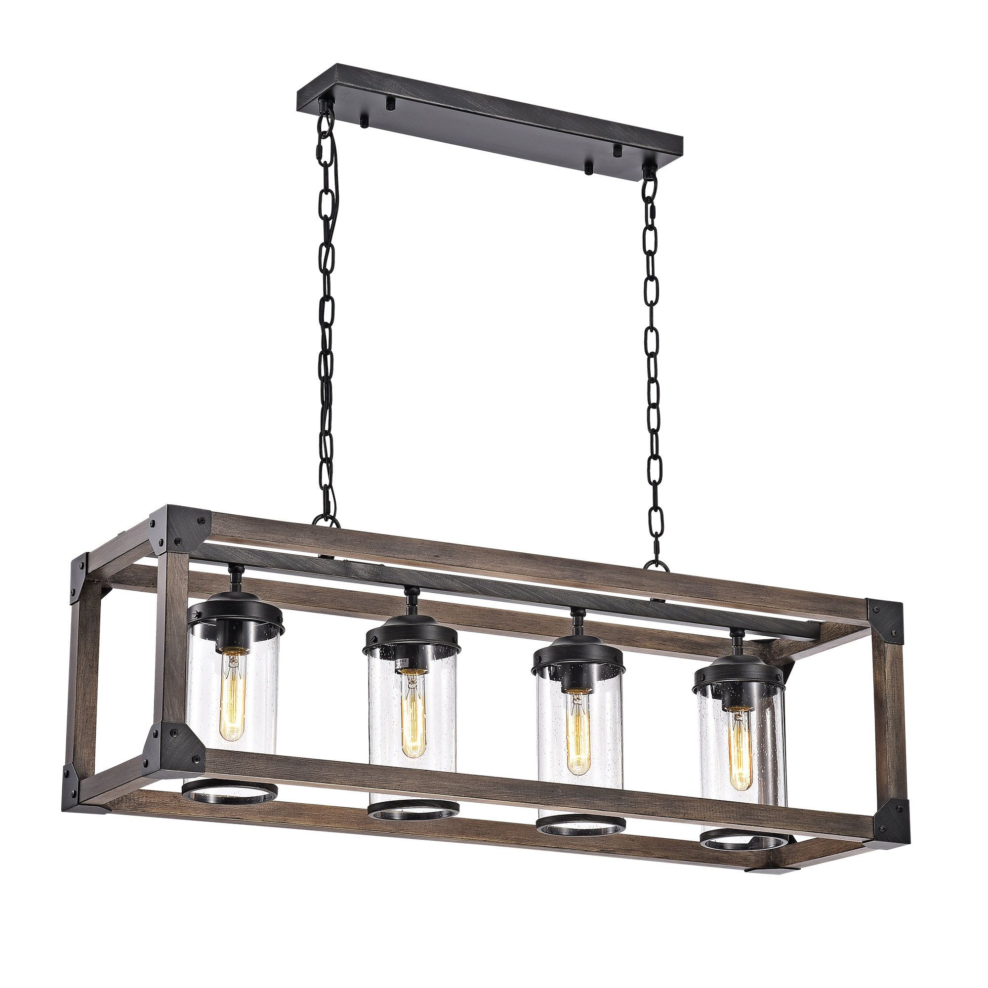 Most Recently Released Black Square & Rectangular Chandeliers You'll Love In 2019 Pertaining To Hewitt 4 Light Square Chandeliers (View 25 of 25)