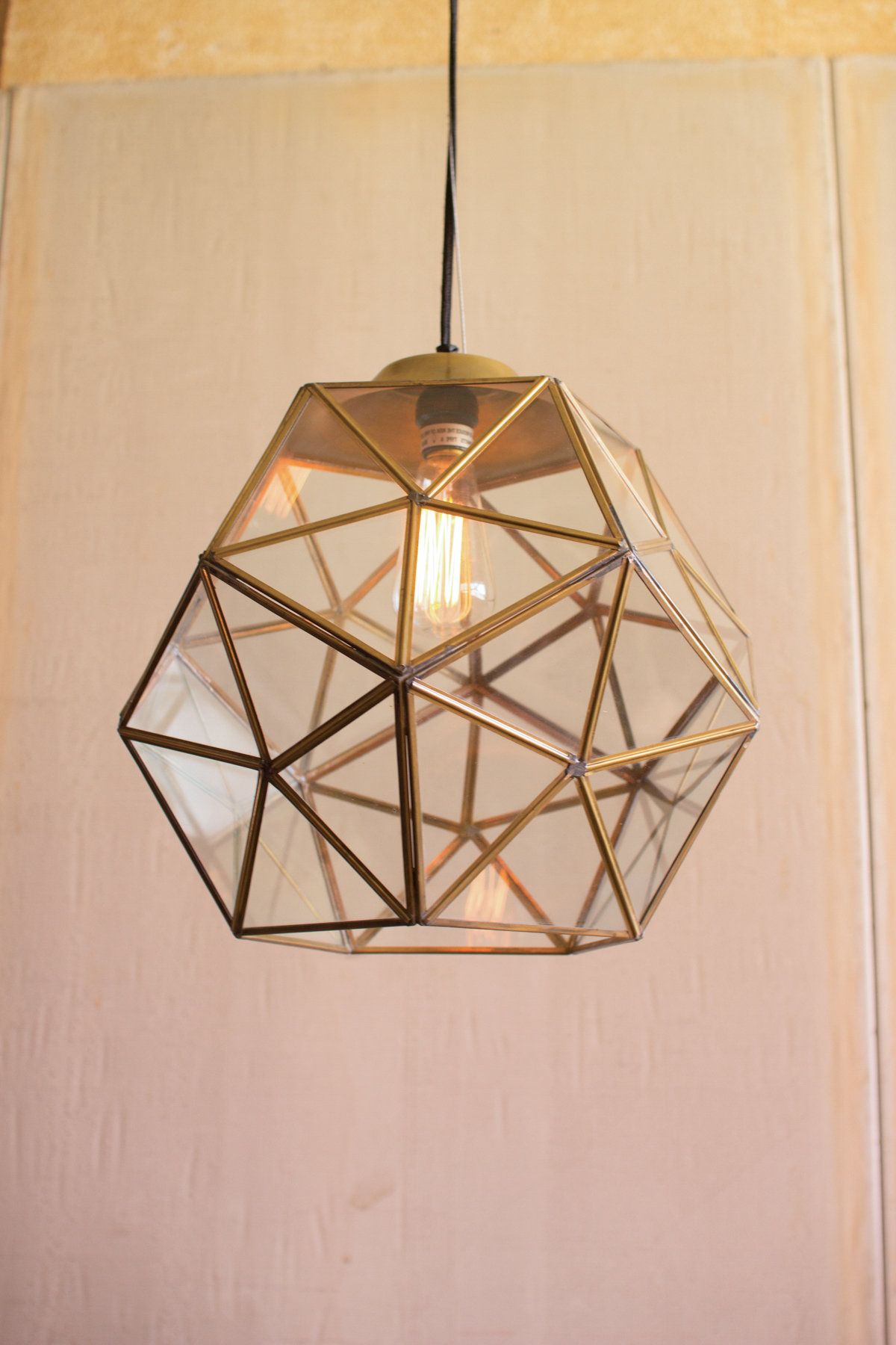 Most Recently Released Edelman Glass 1 Light Lantern Pendant In Hydetown 1 Light Single Geometric Pendants (Photo 11 of 25)